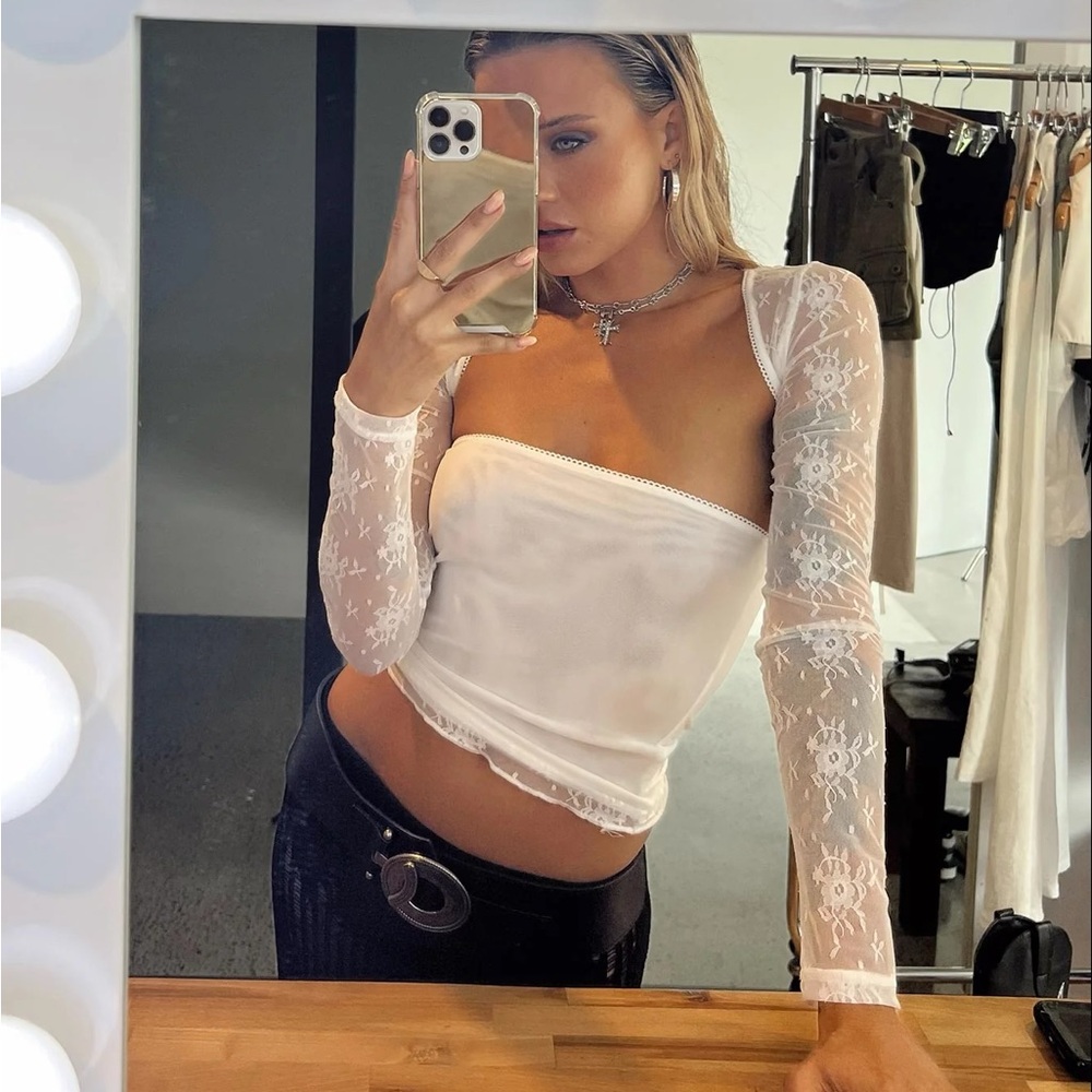 Princess Polly tube top with lace bolero